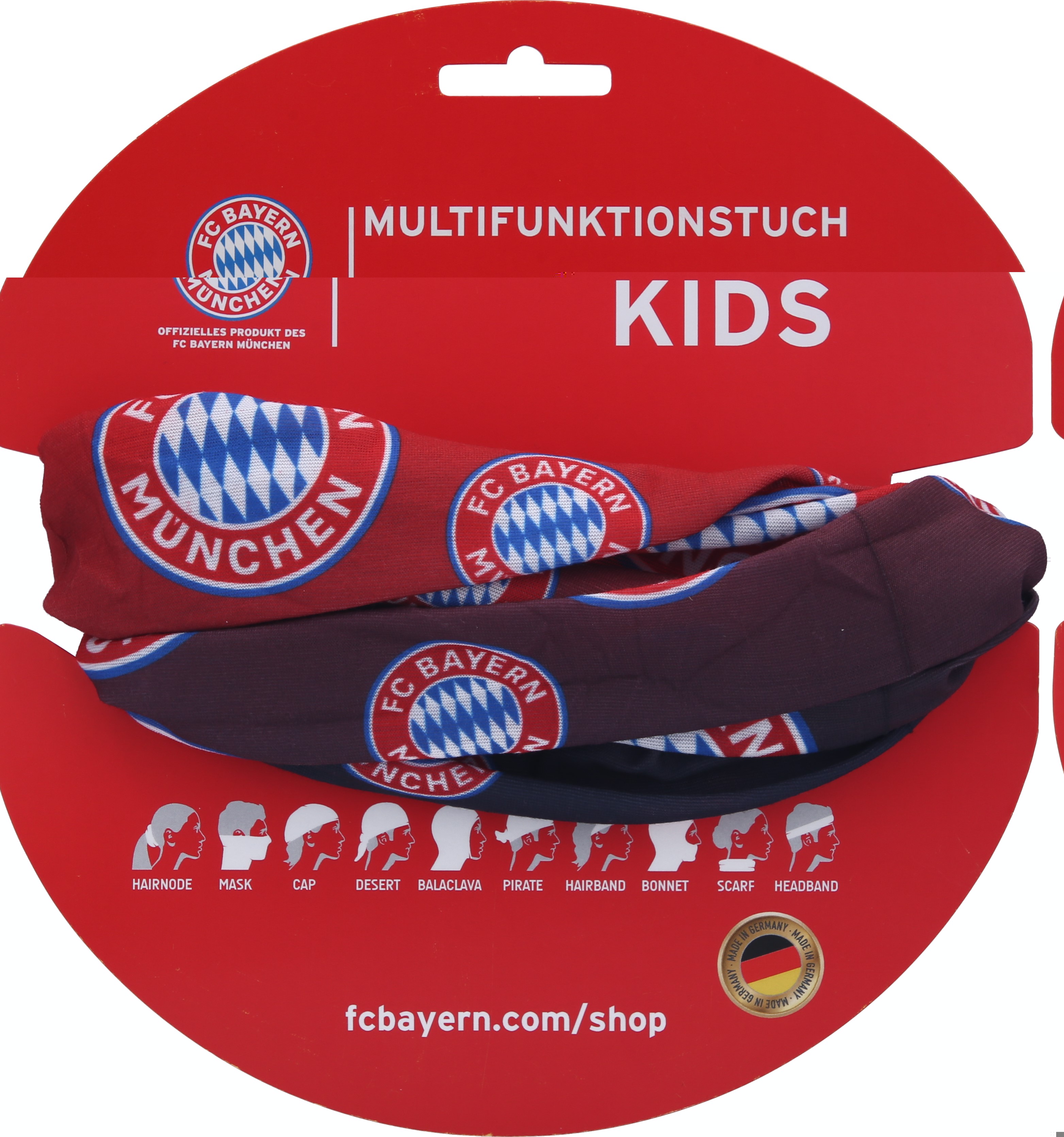 Fussball Fc Bayern Munchen Multifunktionstuch Fcb Logo Kids Livingstongolfcourse