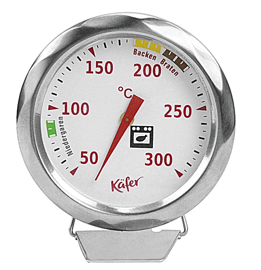 Backofen-Thermometer Aus Edelstahl - Großes Zifferblatt Für Präzise Temperaturkontrolle
