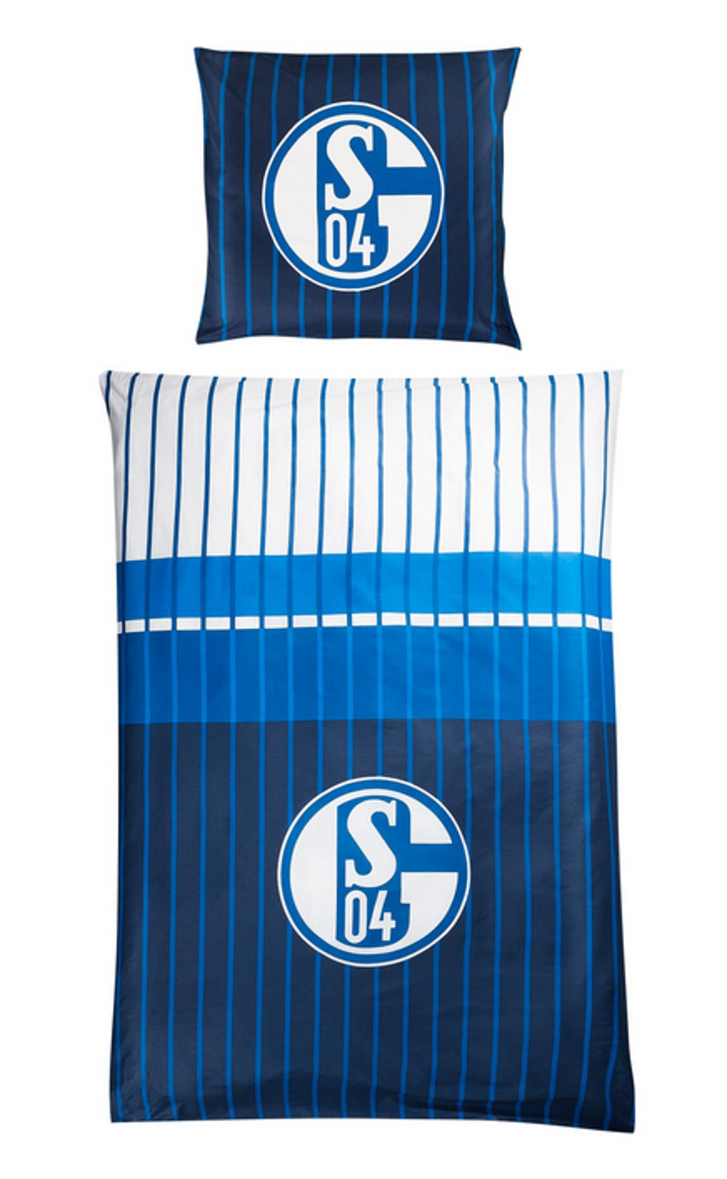FC Schalke 04 Bettwäsche Streifen marine 135x200cm