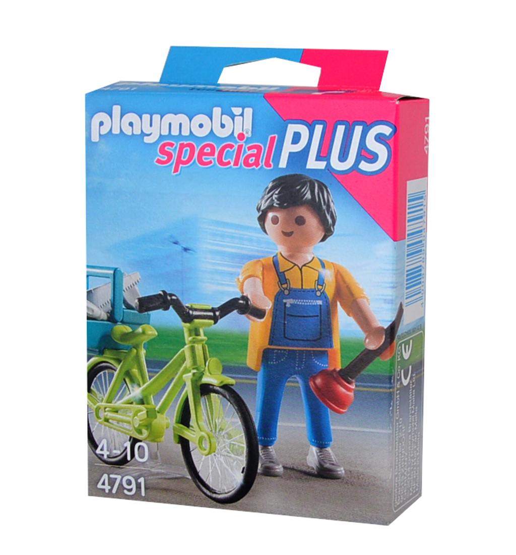 PLAYMOBIL 4791 Handwerker mit Fahrrad