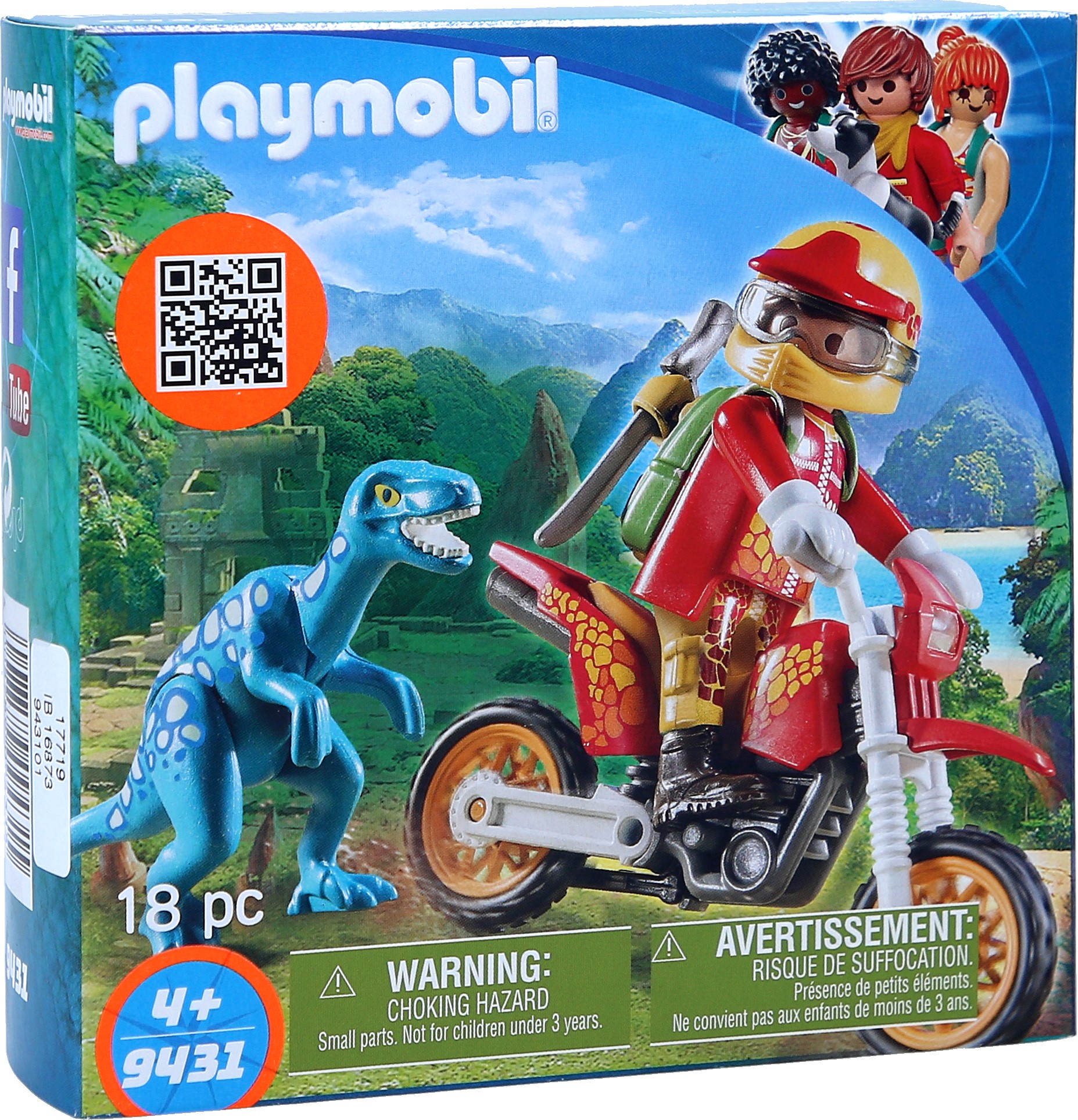 playmobil motocross raptor