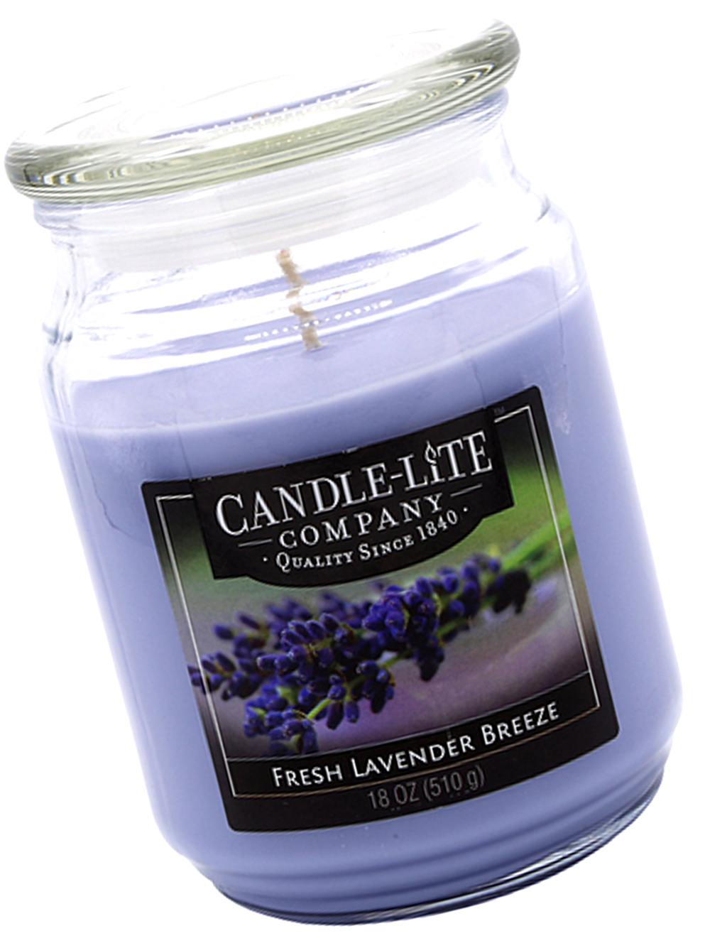 CandleLite Duftkerze im Glas "Fresh Lavender Breeze" ca. 510 g
