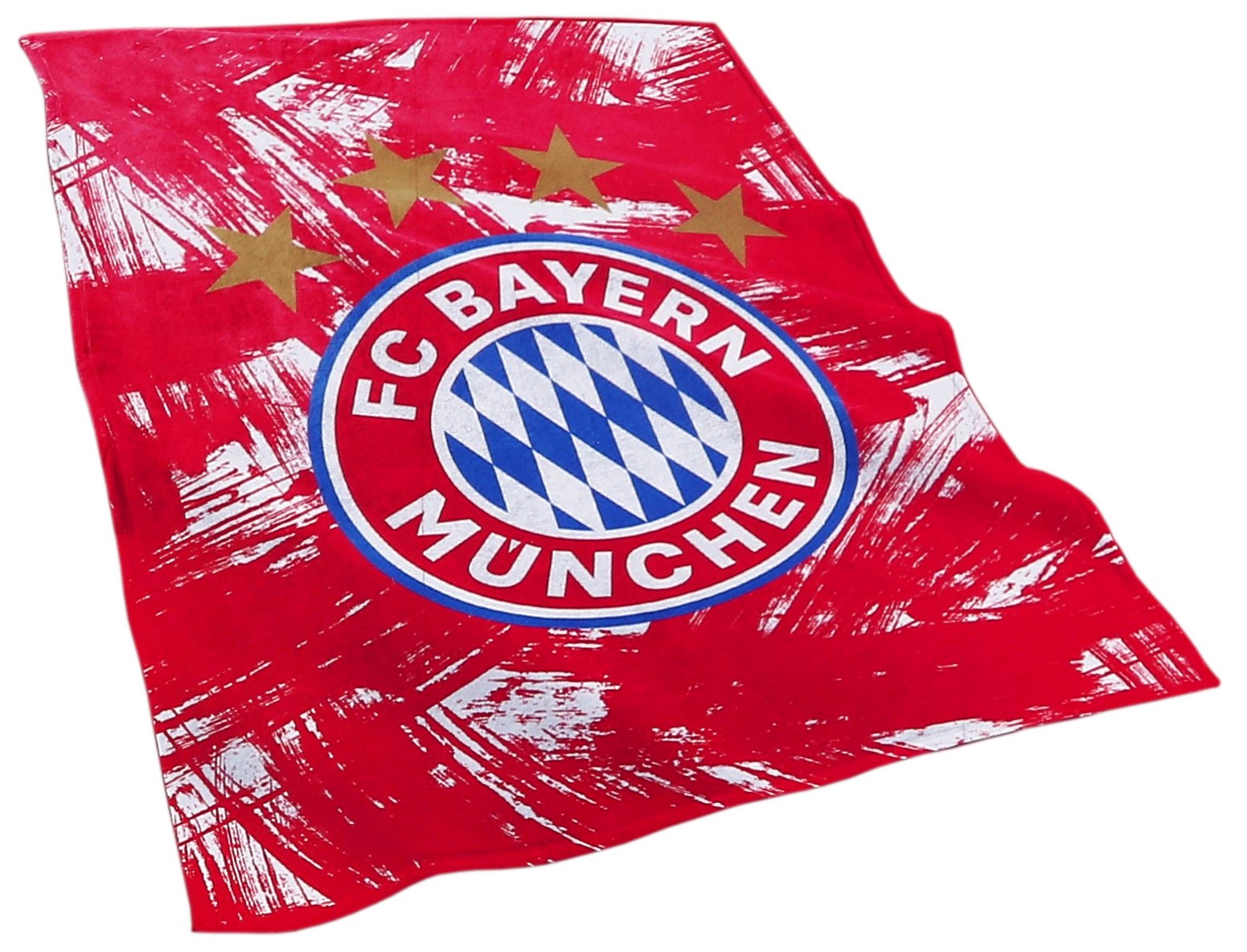 FC Bayern München Fleecedecke rot/weiß 150x200cm FC Bayern München Fleecedecke rot/weiß 150x200cm