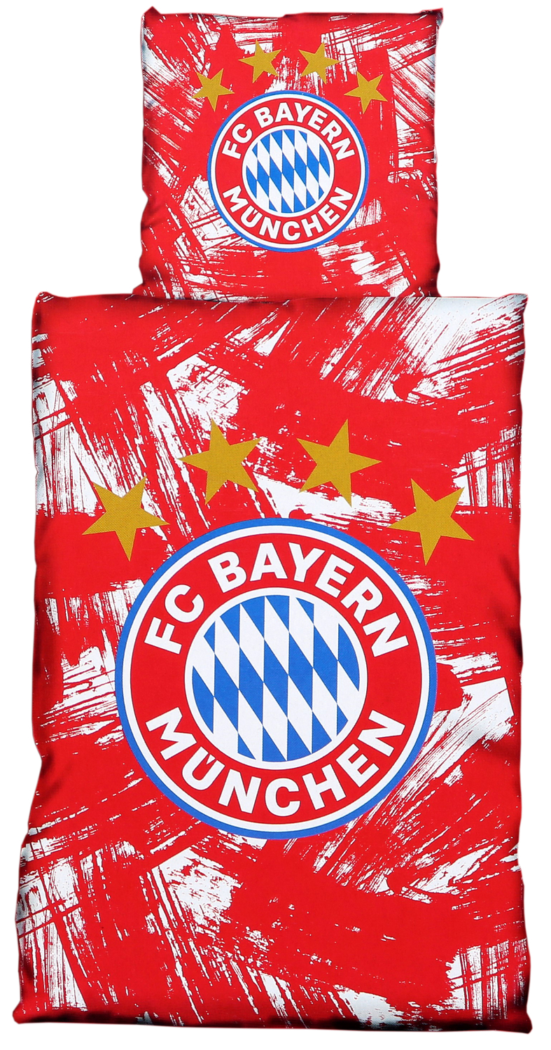 FC Bayern M/ünchen Bettw/äsche rot//wei/ß Biber