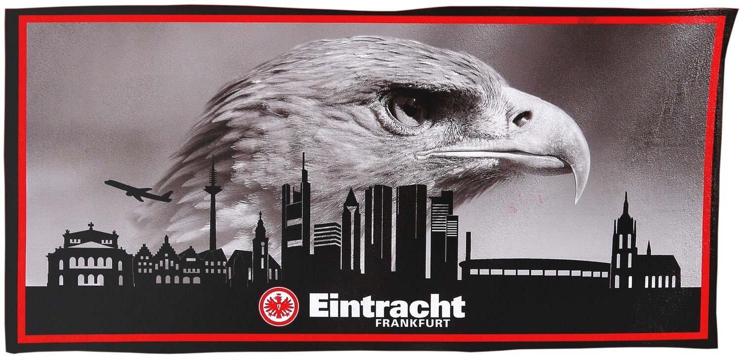 Eintracht Frankfurt Badetuch Tieflogo 70 x 180 cm 