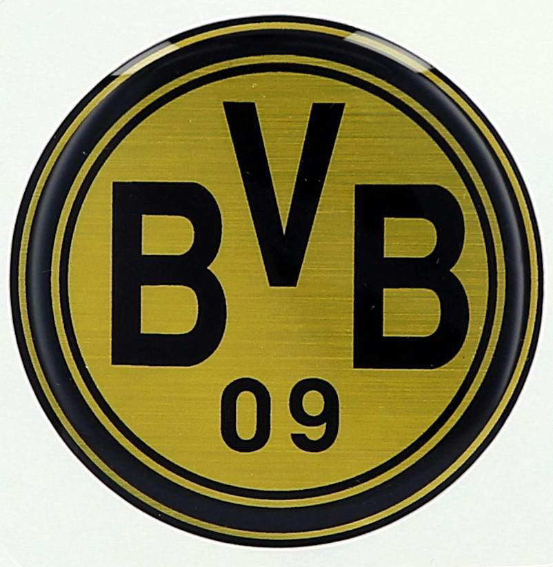BVB Borussia Dortmund 3D-Aufkleber Retro