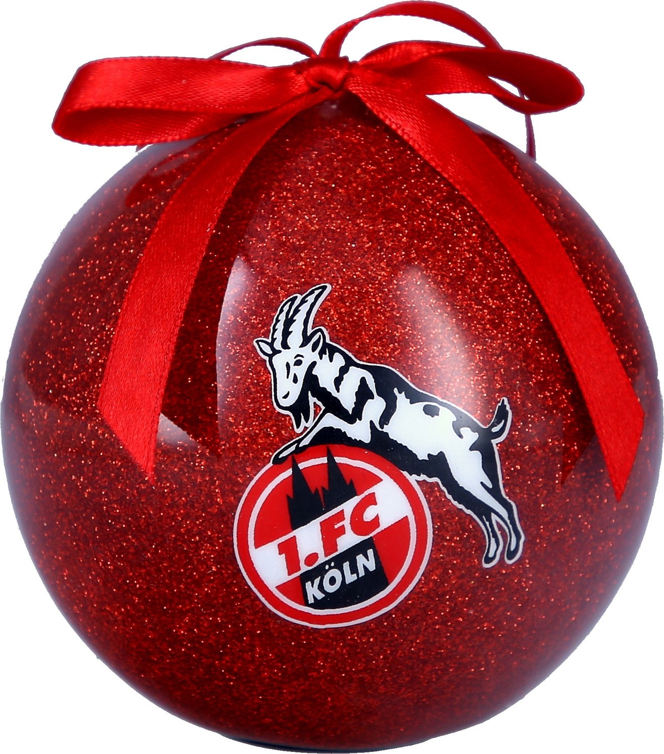 1. FC Köln Weihnachtskugel Sound 8cm rot