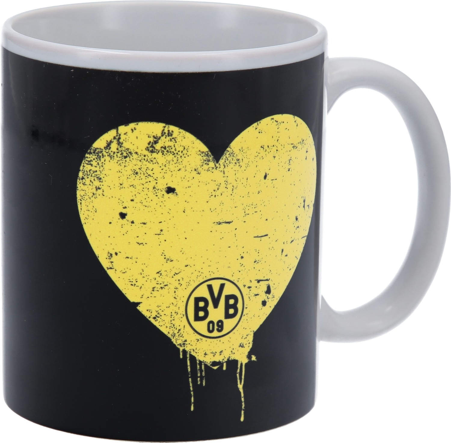 Tasse Borussia Dortmund - Skyline & Blason Intérieur - 0.3L - Céramique Micro-ondable/Lave-vaisselle